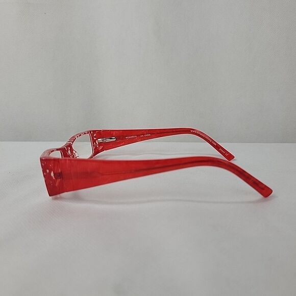 Etnia Barcelona Mykonos Eyeglasses Frames Clear Red Y2K Vintage Square 52-18-135 - Picture 6 of 11